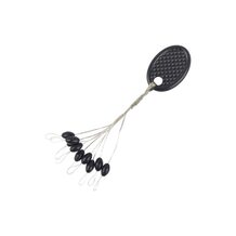 Стопор F-Fishing для лески чёрный Olive #S (9 шт.)