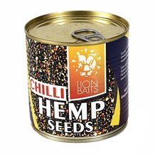 Зерновая смесь Lion Baits Hemp Seeds Chili (Семена конопли) 430 мл