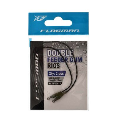Амортизатор для фидера Flagman Double Feeder Gum Rig Ready 15cм d0.6мм (2шт.)