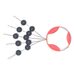 Стопор HitFish Carp&Feeder S-6 Rubber Multi Beads #2 5мм (9 шт.)