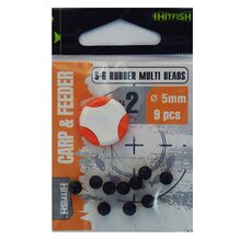 Стопор HitFish Carp&Feeder S-6 Rubber Multi Beads #2 5мм (9 шт.)