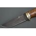 Нож Егерь кованый, XB5, ореховый кап, мельхиор