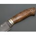 Нож Сокол кованый, XB5, ореховый кап, мельхиор