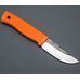 Нож Лесник кованый, Х12МФ со следами ковки, Elastron оранжевый