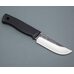 Нож Соболь 1 кованый, Х12МФ со следами ковки, Elastron чёрный