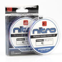 Шнур Forsage Nitro PE 8 Braid 5 цветов #0.5 (0.117мм) 4.1кг 150м