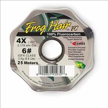 Леска Gamma Frog Hair Fluorocarbon Tippet Material 0.178мм 25м 3.0кг