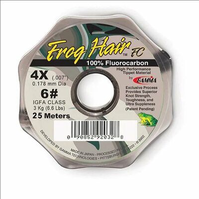 Леска Gamma Frog Hair Fluorocarbon Tippet Material 0.483мм 20м 16.0кг
