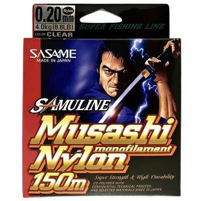 Леска Sasame Musashi Nylon Samuline 150м 0.20мм 4.0кг