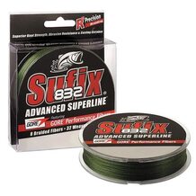 Шнур Sufix 832 Braid зеленый 120м 0.13мм 8,2кг Шнур Sufix 832 Braid зеленый 120м 0.13мм 8,2кг