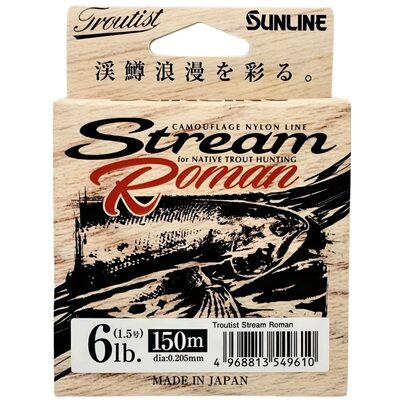 Леска Sunline Troutist Stream Roman 150м 0.205мм 2.72кг/6lb