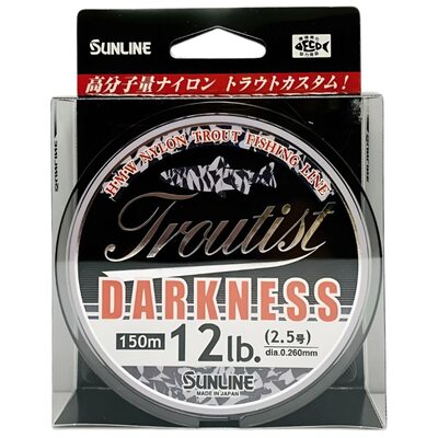 Леска Sunline Troutist Darkness 150м 0.260мм 6.0кг/12lb