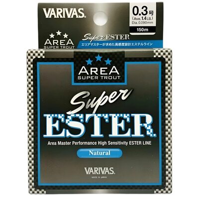 Леска эстер Varivas Super Trout Area Super Ester Natural 150м #0.3 0.09мм 1.4lb/0.64кг