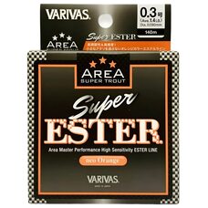 Леска эстер Varivas Super Trout Area Super Ester Neo Orange 150м #0.3 0.09мм 1.4lb/0.64кг