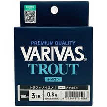 Леска Varivas Trout Nylon Natural 100м #0.8 0.148мм 3lb/1.36кг