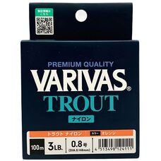 Леска Varivas Trout Nylon Orange 100м #0.8 0.148мм 3lb/1.36кг Леска Varivas Trout Nylon Orange 100м #0.8 0.148мм 3lb/1.36кг