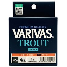Леска Varivas Trout Nylon Orange 100м #1 0.165мм 4lb/1.81кг
