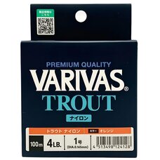 Леска Varivas Trout Nylon Orange 100м #1 0.165мм 4lb/1.81кг Леска Varivas Trout Nylon Orange 100м #1 0.165мм 4lb/1.81кг