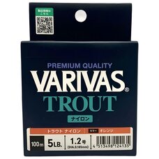 Леска Varivas Trout Nylon Orange 100м #1.2 0.185мм 5lb/2.27кг Леска Varivas Trout Nylon Orange 100м #1.2 0.185мм 5lb/2.27кг