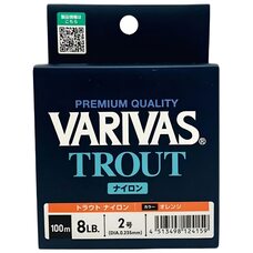Леска Varivas Trout Nylon Orange 100м #2 0.235мм 8lb/3.63кг Леска Varivas Trout Nylon Orange 100м #2 0.235мм 8lb/3.63кг