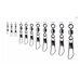 Вертлюг с застёжкой SASAME 210-B Power Stainless Swivel Snap #8 (6шт. 4.5кг)