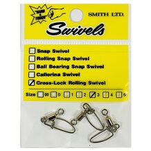 Застёжки Smith Cross-Lock Rolling Swivel #3 3шт.