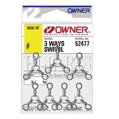 Вертлюг Owner 52477 тройник #4 (8шт. 24.4кг)