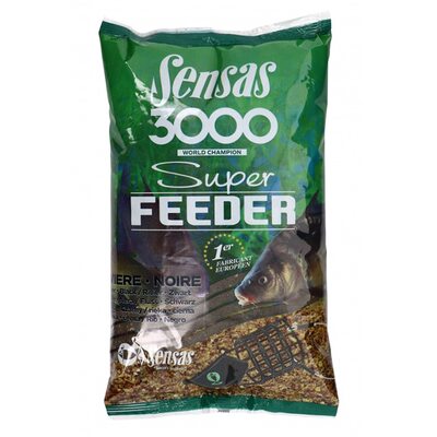 Прикормка Sensas 3000 Super Feeder River Black 1кг