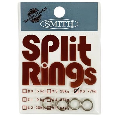 Кольцо заводное Smith Split Ring Stanless #6 (4шт. 77.0кг)