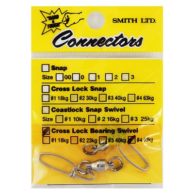 Застёжки Smith Cross Lock Bearing Swivel #4 (2шт. 63.0кг)