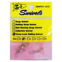 Застёжки Smith Cross-Lock Rolling Swivel #1 4шт.