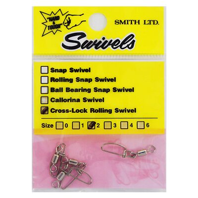 Застёжки Smith Cross-Lock Rolling Swivel #2 4шт.