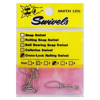 Застёжки Smith Cross-Lock Rolling Swivel #3 4шт.