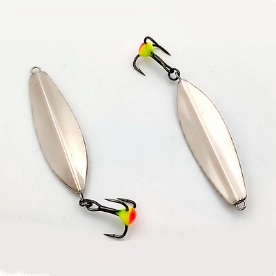 Блесна Дубно 3 подвес 40мм 4.5гр мельхиор-мельхиор Блесна Дубно 3 подвес 40мм 4.5гр мельхиор-мельхиор