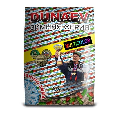 Зимняя прикормка Dunaev Мультиколор Ice Pellets 8мм 0.9кг