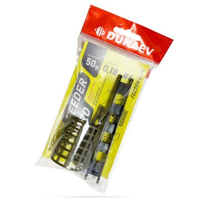 Монтаж фидерный Dunaev Inline Feeder Gum с кормушкой 50г
