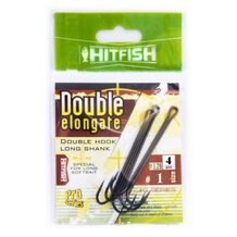 Двойник HitFish Double Elongate hook with long shank  #1 46мм (4 шт.)