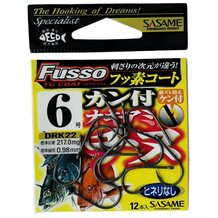 Крючок SASAME DRK22 #6 Fusso Coating (12шт.)