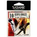 Крючок SASAME F-741 Keiryu Ringed #10 Black Nickel (15шт.)
