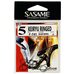 Крючок SASAME F-741 Keiryu Ringed  #5 Black Nickel (15шт.)