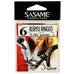Крючок SASAME F-741 Keiryu Ringed  #6 Black Nickel (15шт.)
