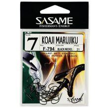 Крючок SASAME F-794 Koaji Marujiku  #7 Black Nickel (21шт.)