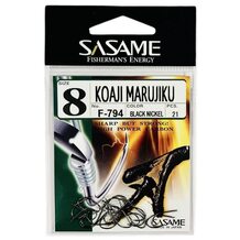 Крючок SASAME F-794 Koaji Marujiku  #8 Black Nickel (21шт.)