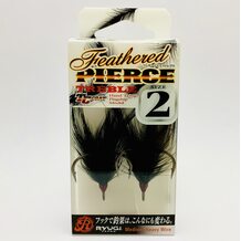 Тройники RYUGI HFP047 Feather Pierce Treble #2 Black (2шт.)
