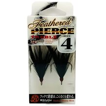 Тройники RYUGI HFP047 Feather Pierce Treble #4 Black (2шт.)