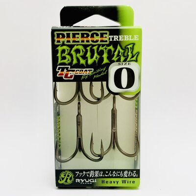 Тройники RYUGI HPB074 Pierce Treble Brutal TC #0 (4шт.)