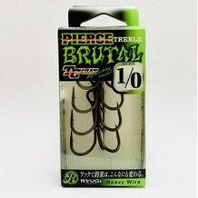 Тройники RYUGI HPB074 Pierce Treble Brutal TC  #1/0 (4шт.)