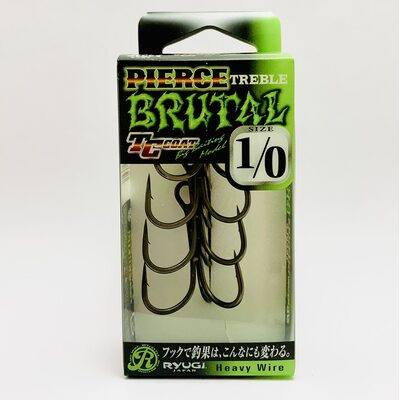 Тройники RYUGI HPB074 Pierce Treble Brutal TC  #1/0 (4шт.)