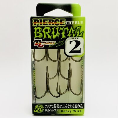 Тройники RYUGI HPB074 Pierce Treble Brutal TC #2 (5шт.)