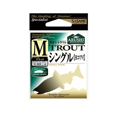 Крючок Sasame Assist N-309 #M Black (4шт.)